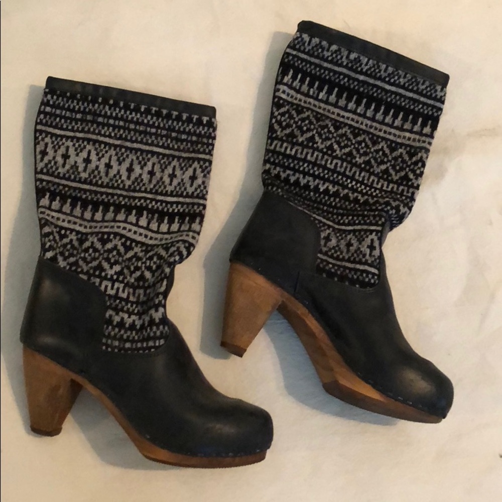 Anthropologie Winter Clog Boots
